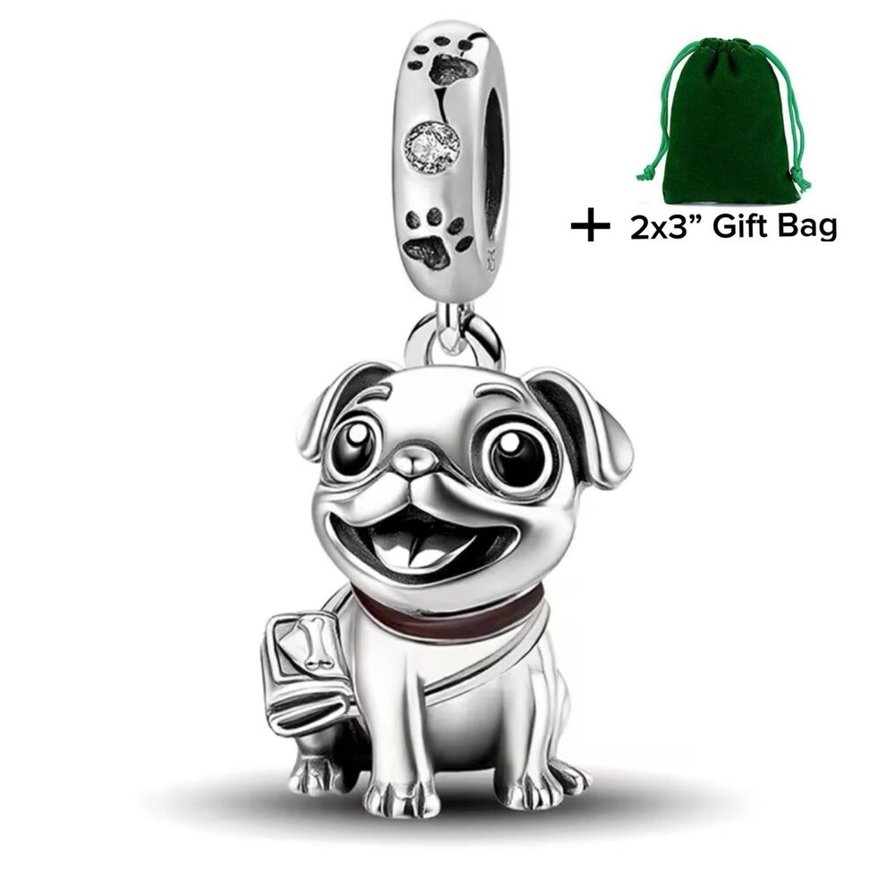 Dog Dangle Charm | 925 Silver | Brand New